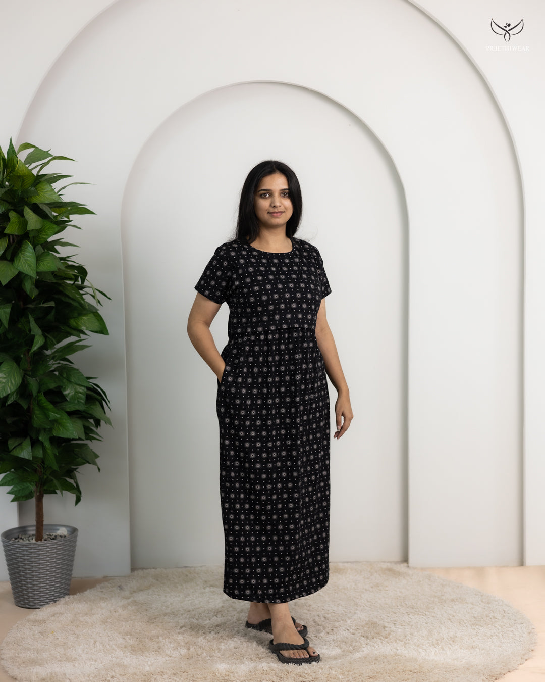 Amula1 SoftCotton Full Length Maternity Loungewear