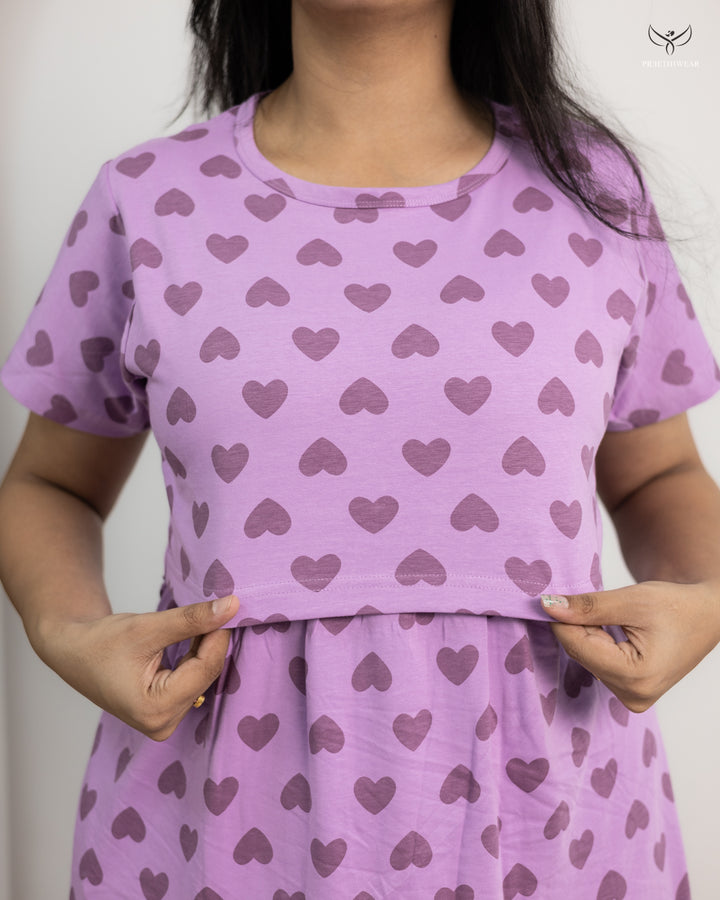 Saira  SoftCotton Full Length Maternity Loungewear