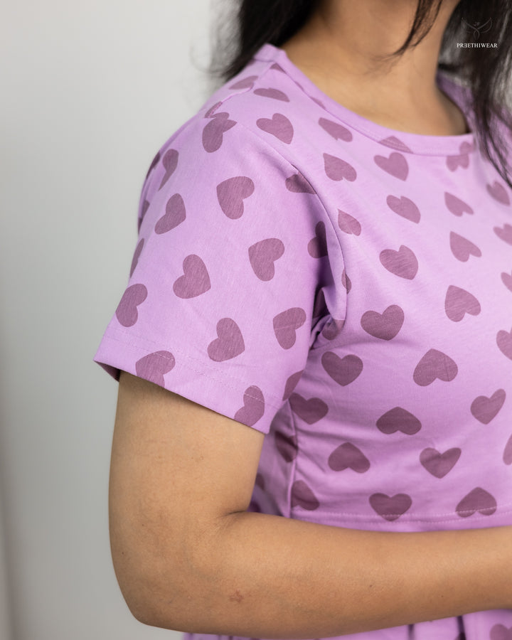 Saira  SoftCotton Full Length Maternity Loungewear