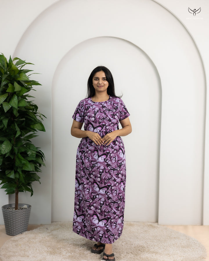 Nandhu4 SoftCotton Full Length Maternity Loungewear