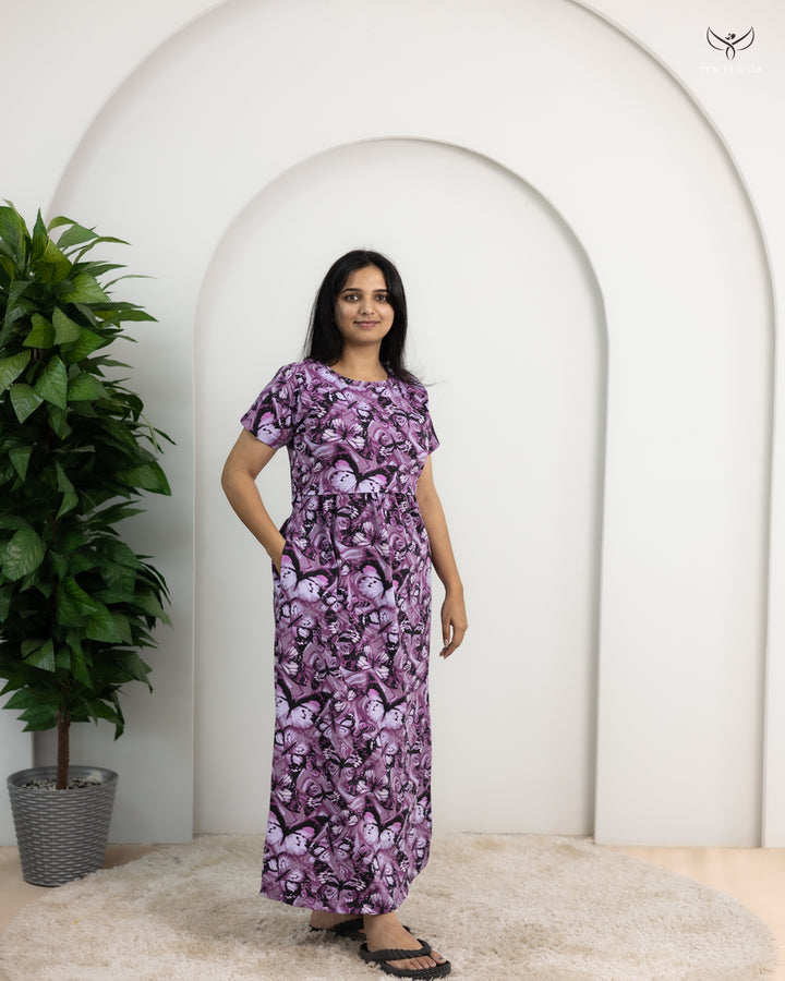 Nandhu4 SoftCotton Full Length Maternity Loungewear