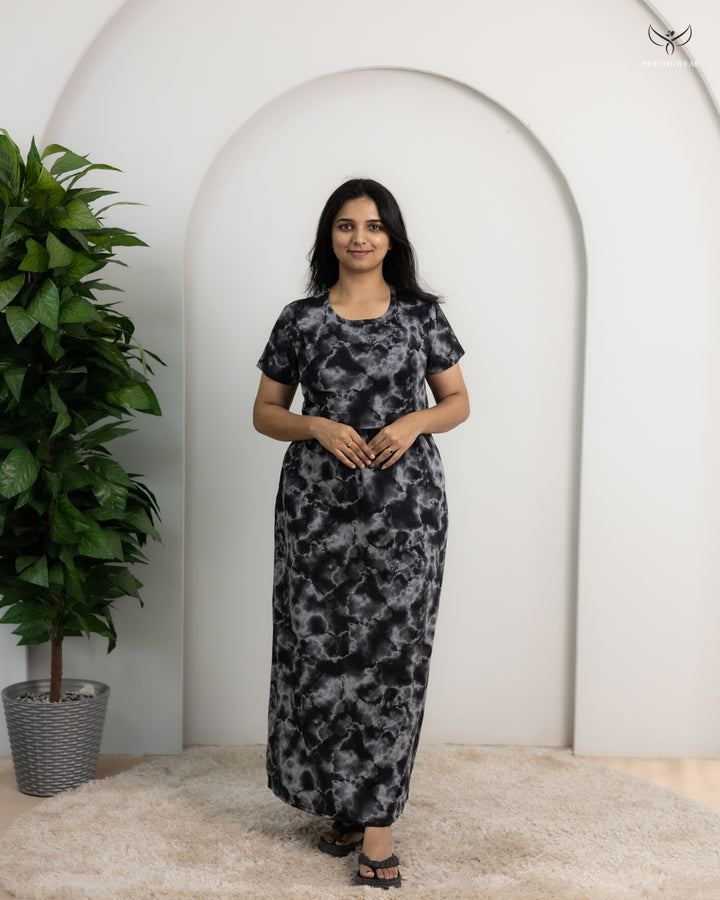 Defany SoftCotton Full Length Maternity Loungewear