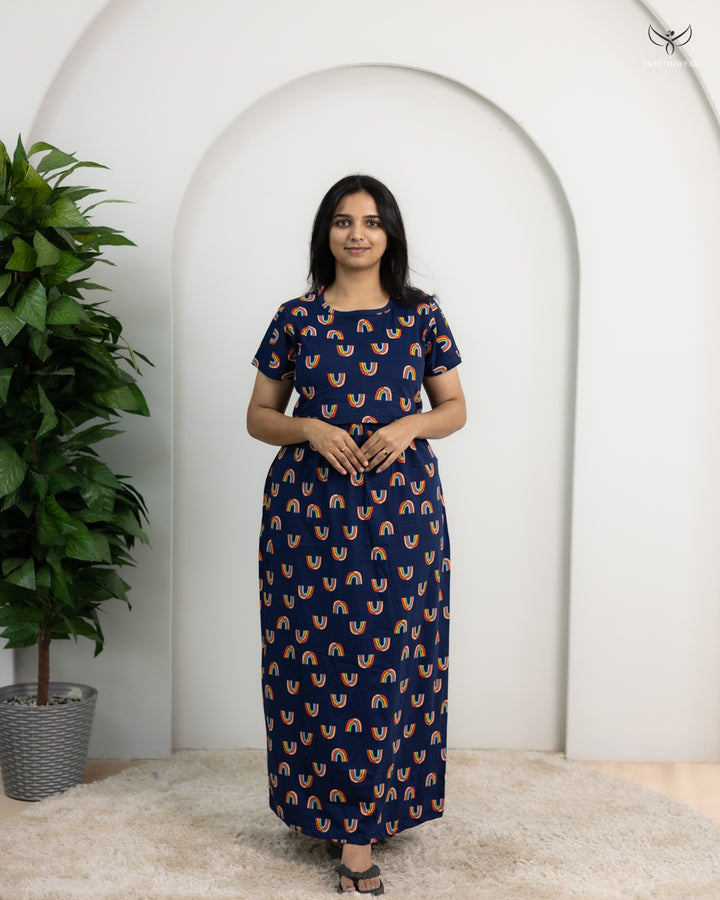 Komal1  SoftCotton Full Length Maternity Loungewear
