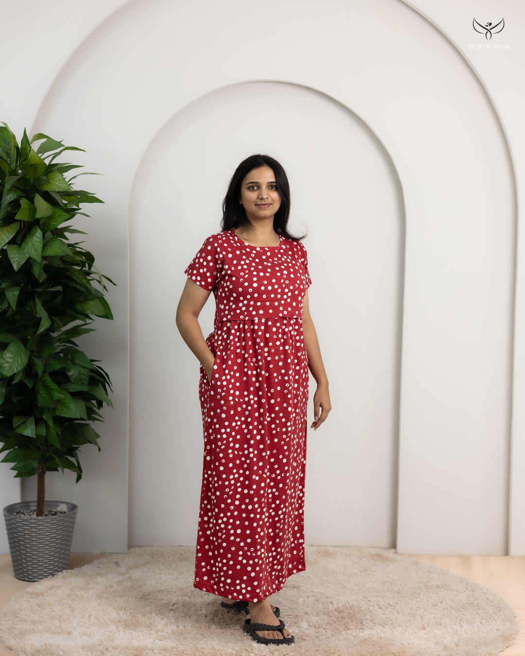 Sayali5  SoftCotton Full Length Maternity Loungewear