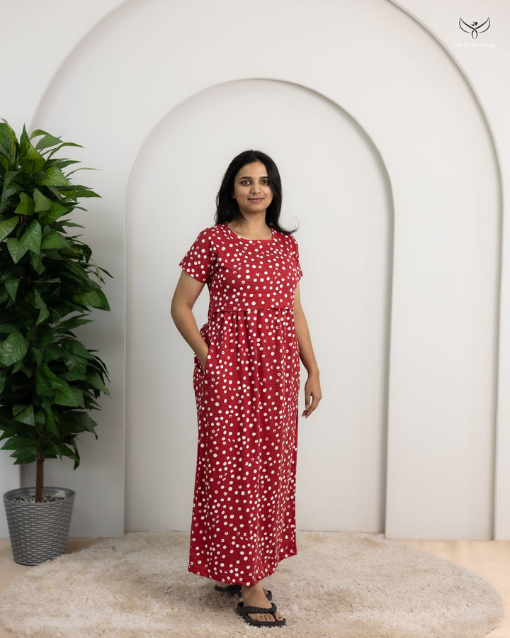Sayali5  SoftCotton Full Length Maternity Loungewear
