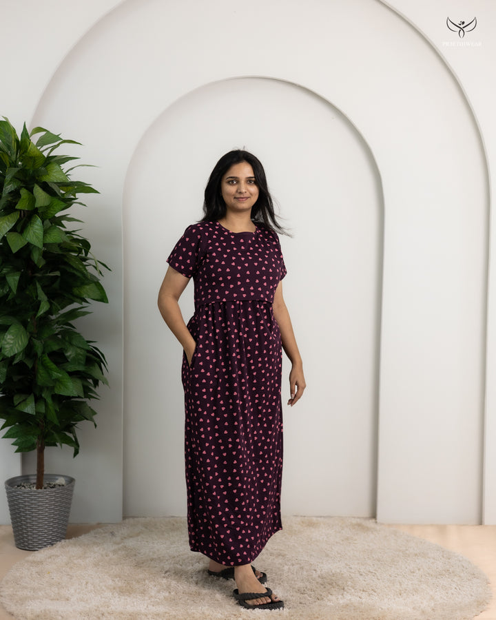 Agastya SoftCotton Full Length Maternity Loungewear