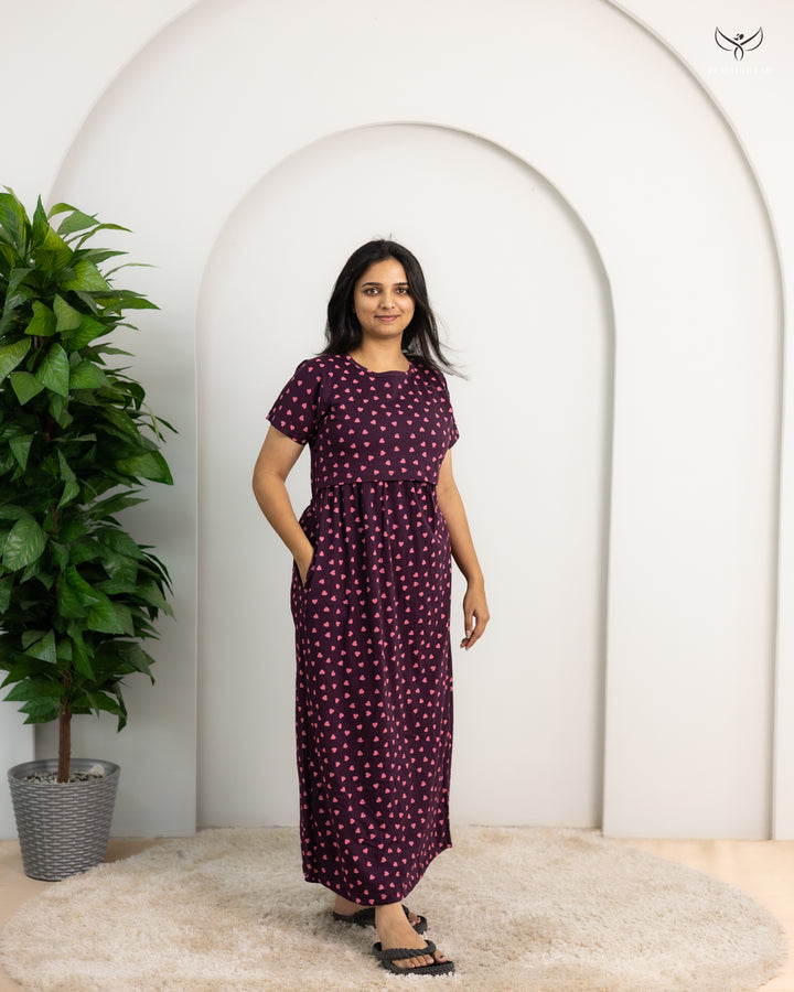 Agastya SoftCotton Full Length Maternity Loungewear