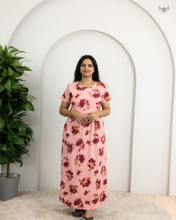 Jothika3 SoftCotton Full Length Maternity Loungewear