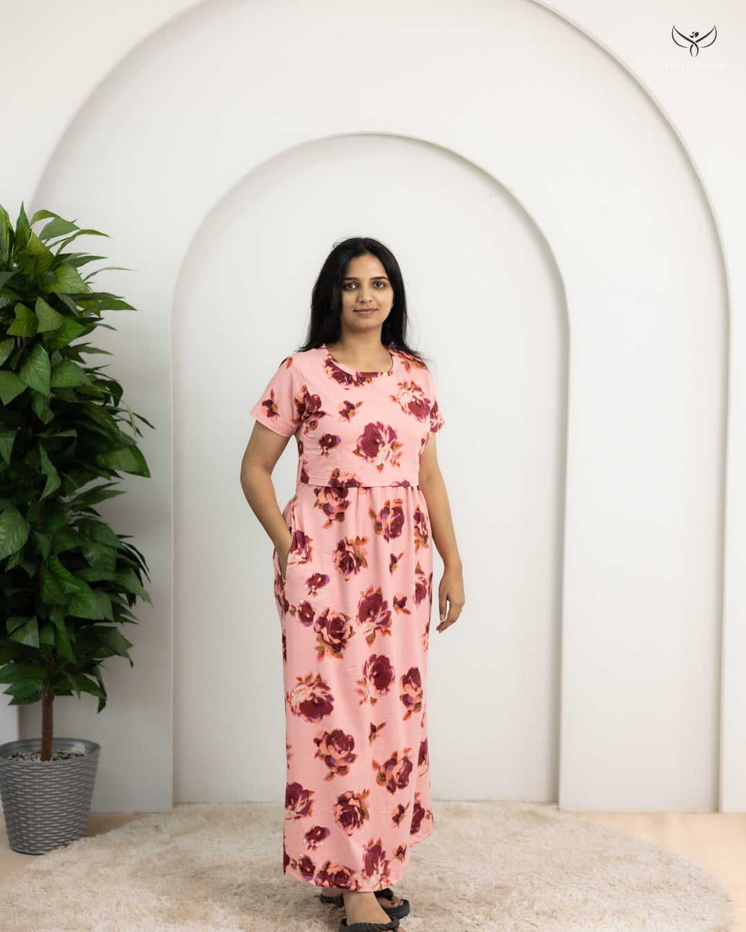 Jothika3 SoftCotton Full Length Maternity Loungewear
