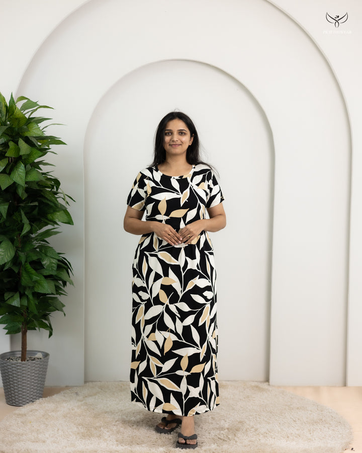 Parvati3  SoftCotton Full Length Maternity Loungewear
