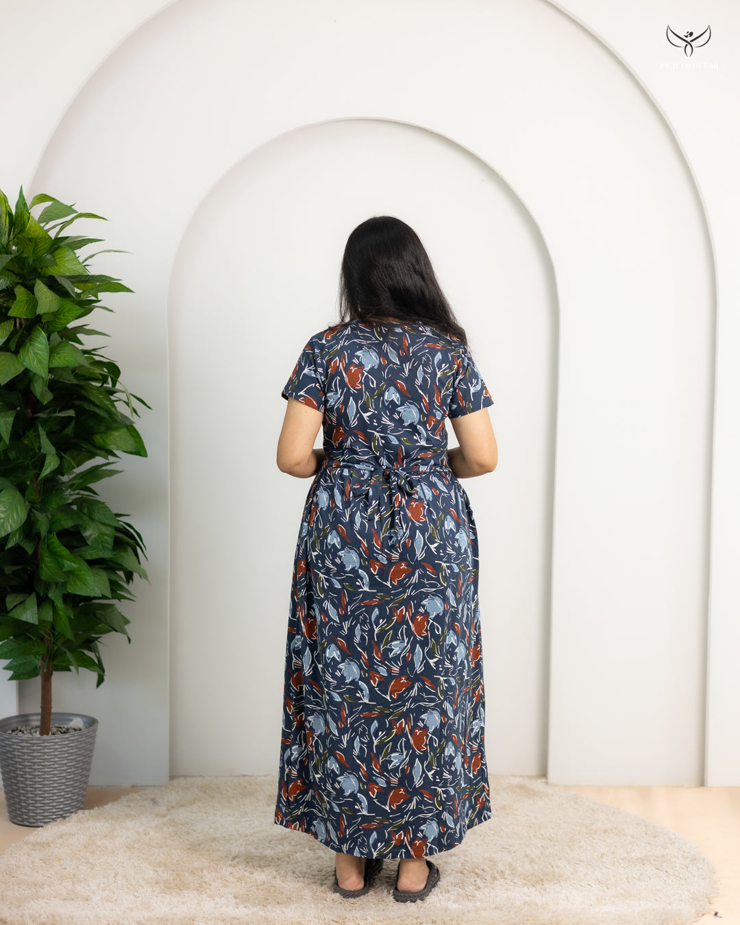Sonali3  SoftCotton Full Length Maternity Loungewear