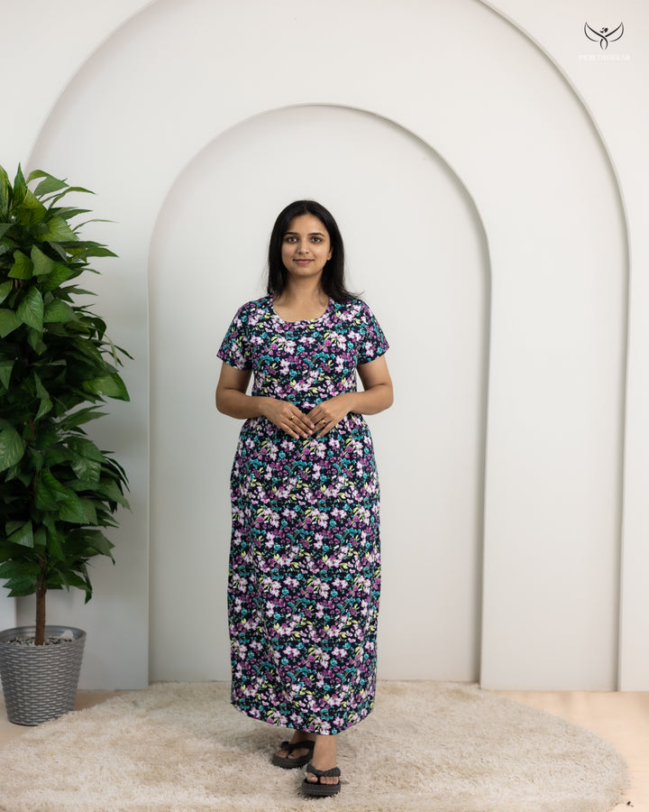 Raji1  SoftCotton Full Length Maternity Loungewear