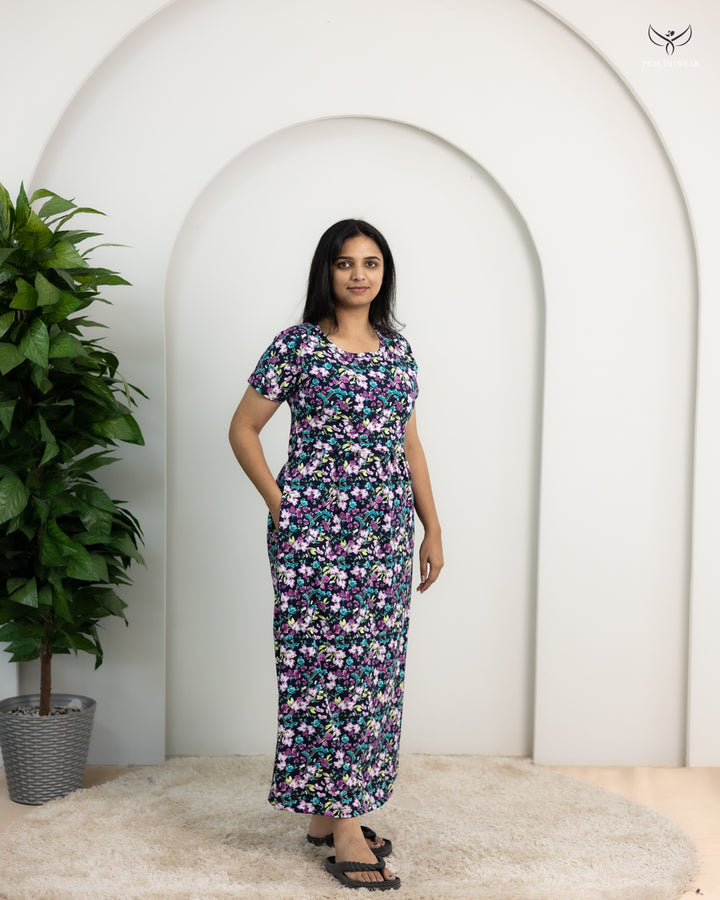 Raji1  SoftCotton Full Length Maternity Loungewear