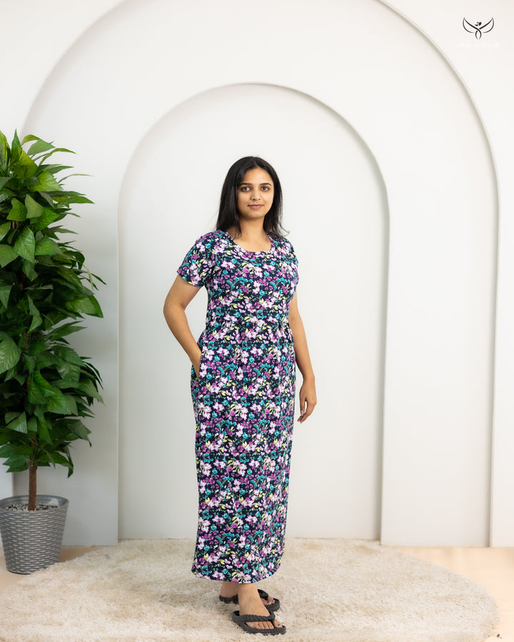 Raji1  SoftCotton Full Length Maternity Loungewear