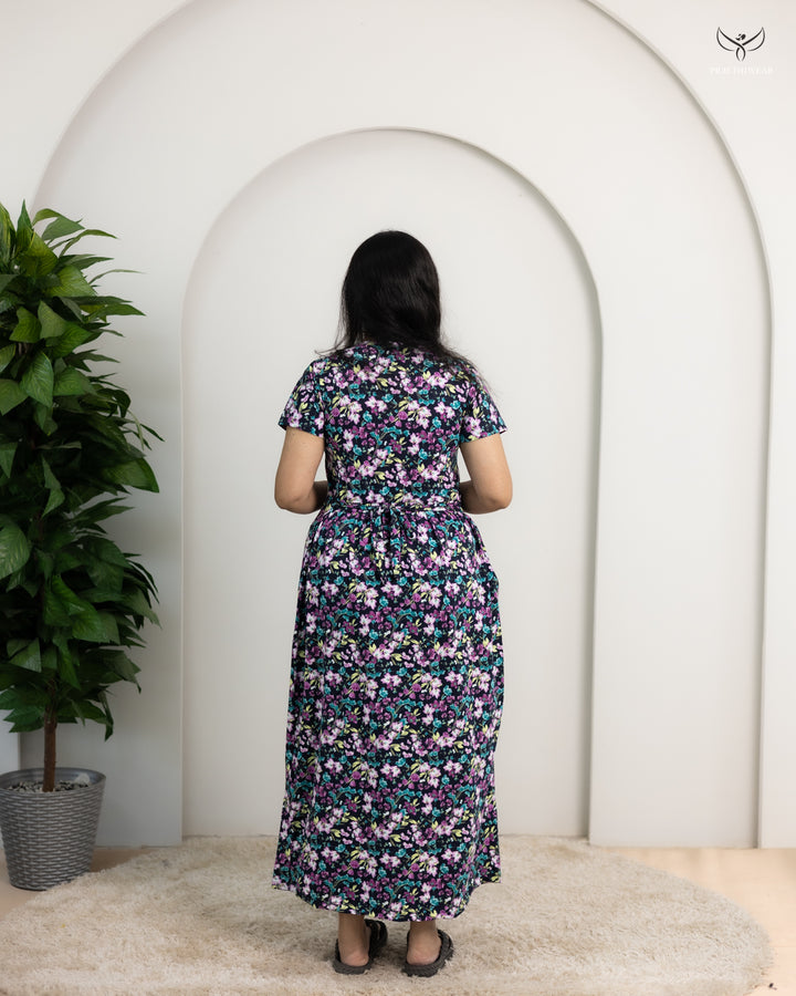 Raji1  SoftCotton Full Length Maternity Loungewear