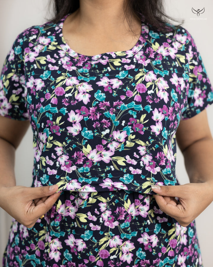 Raji1  SoftCotton Full Length Maternity Loungewear