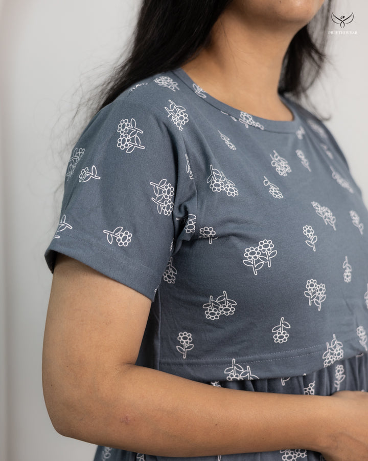 Nithila2  SoftCotton Full Length Maternity Loungewear