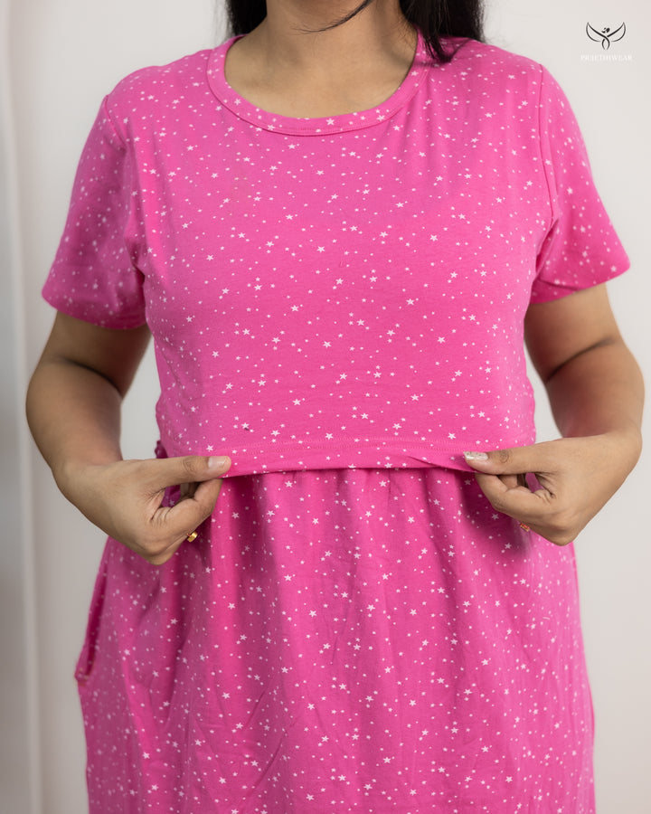 Rebin  SoftCotton Full Length Maternity Loungewear