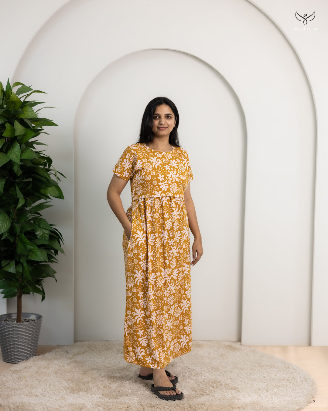 Mary4  SoftCotton Full Length Maternity Loungewear