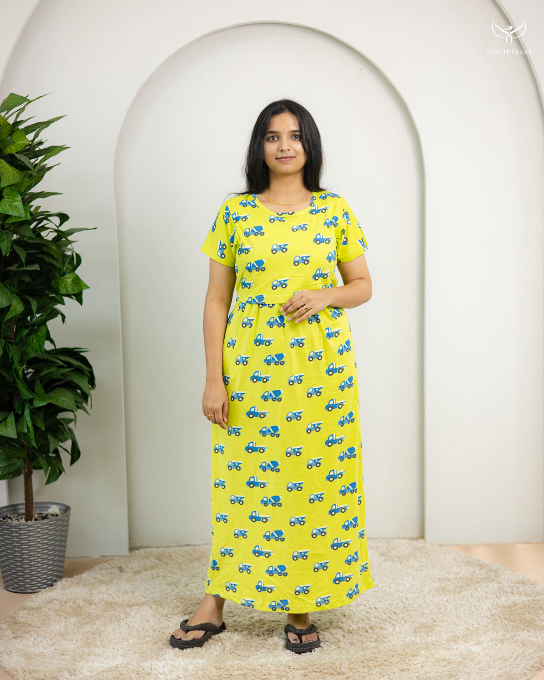 Nivetha2  SoftCotton Full Length Maternity Loungewear