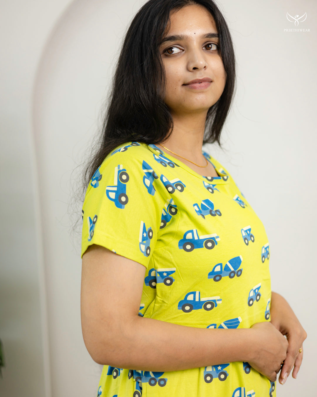 Nivetha2  SoftCotton Full Length Maternity Loungewear