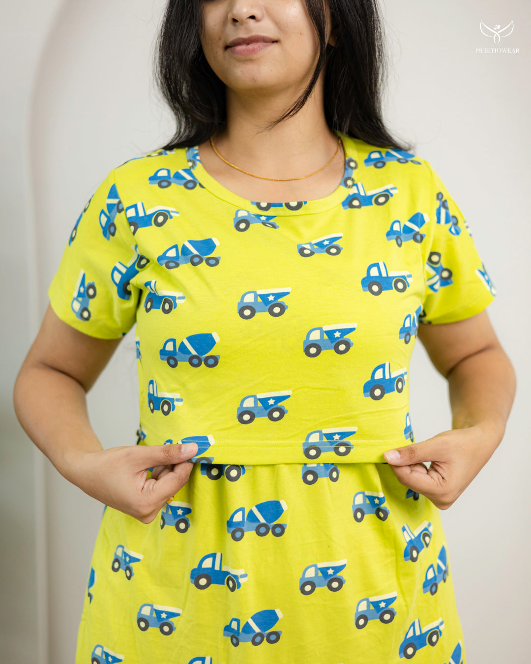 Nivetha2  SoftCotton Full Length Maternity Loungewear