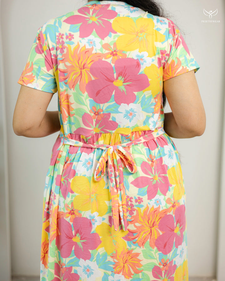 Kalyani  Lightweight SoftCotton Full Length Maternity Loungewear