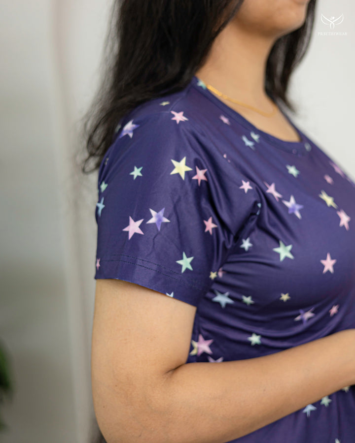 Shital  PolyCotton Full Length Maternity Loungewear