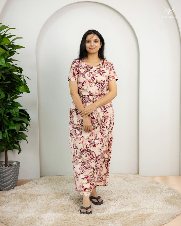 Jancy1  SoftCotton Full Length Maternity Loungewear