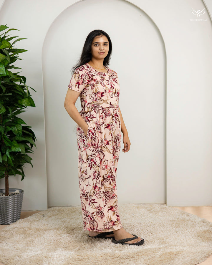 Jancy1  SoftCotton Full Length Maternity Loungewear