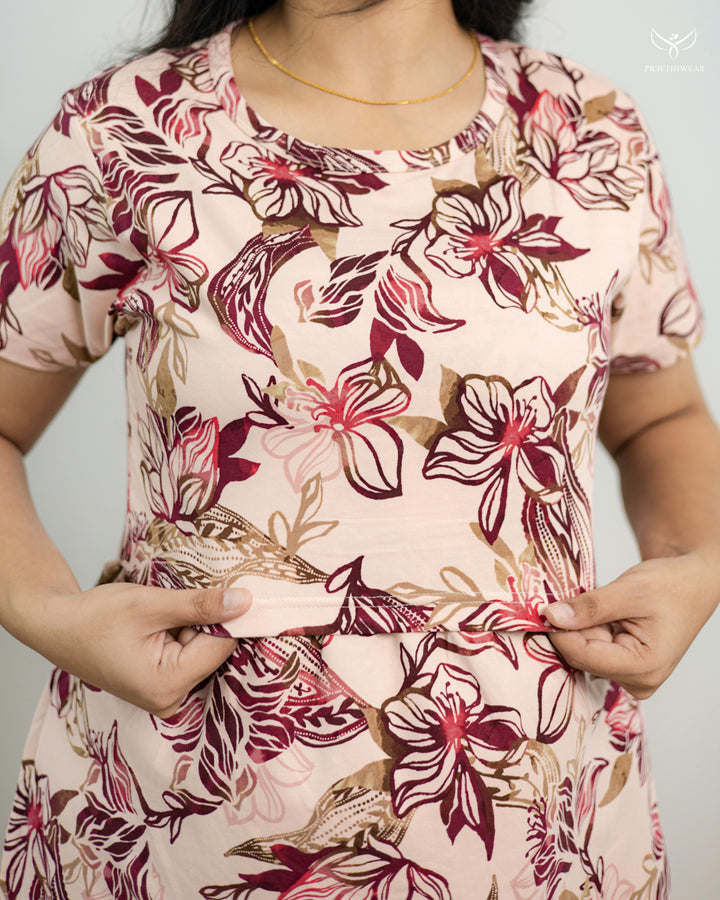 Jancy1  SoftCotton Full Length Maternity Loungewear