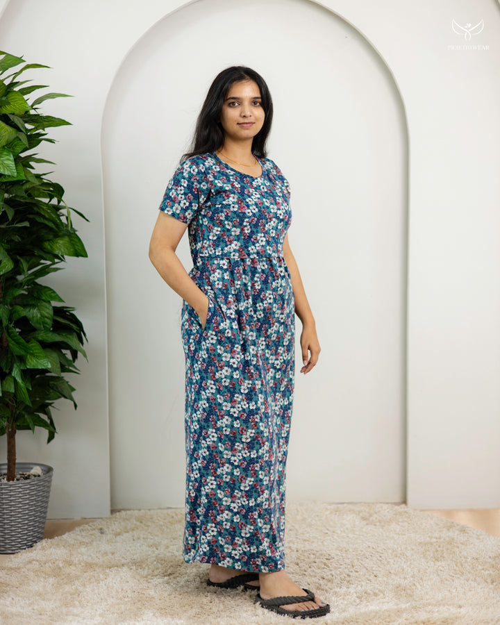 Hasmitha  SoftCotton Full Length Maternity Loungewear