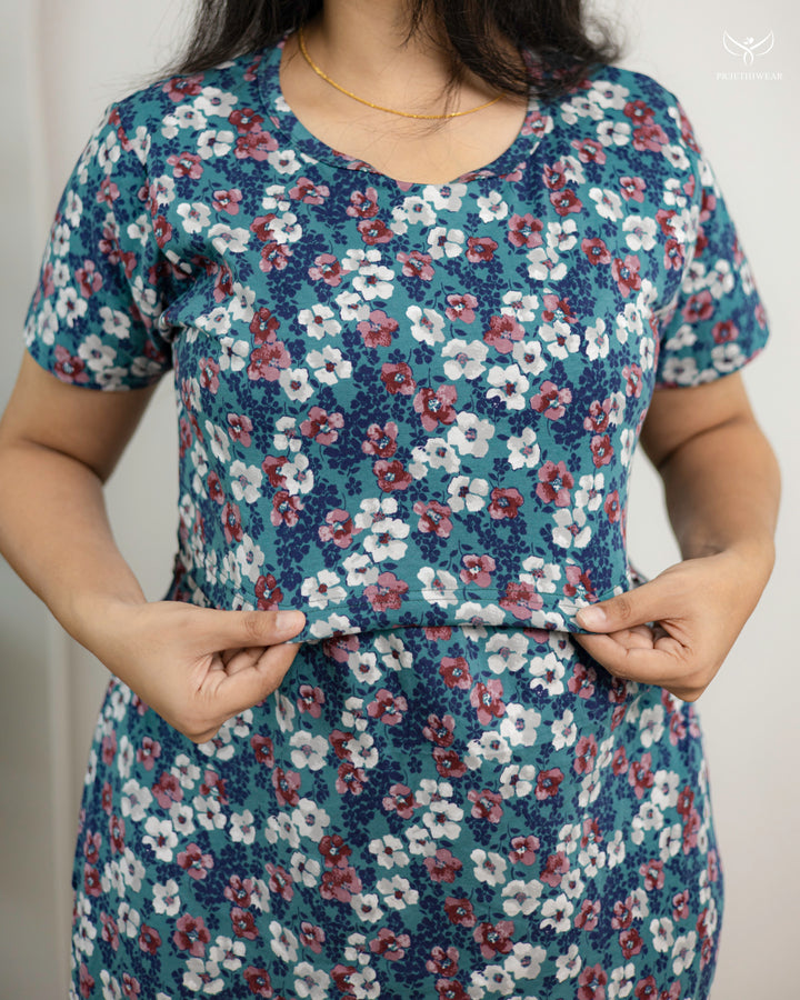 Hasmitha  SoftCotton Full Length Maternity Loungewear