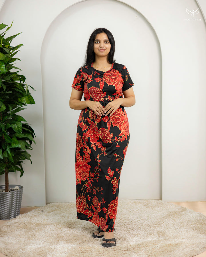Shibila  PolyCotton Full Length Maternity Loungewear