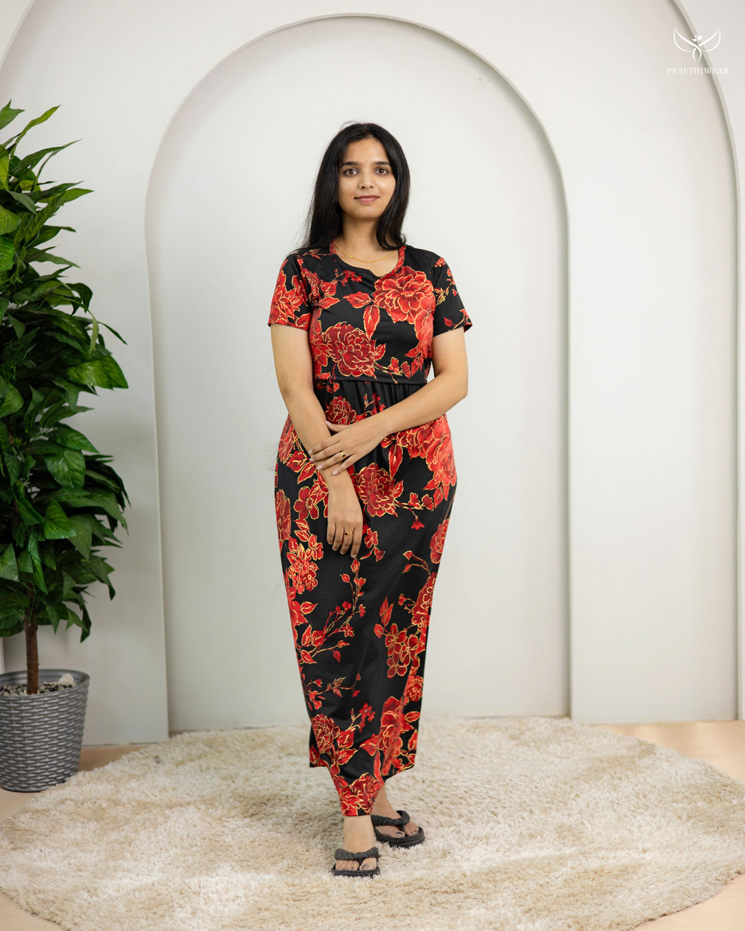 Shibila  PolyCotton Full Length Maternity Loungewear