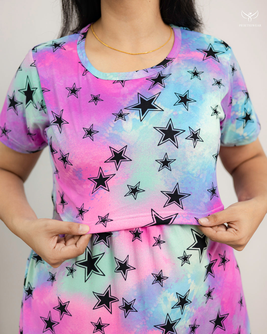 Yamuna1  Lightweight SoftCotton Full Length Maternity Loungewear