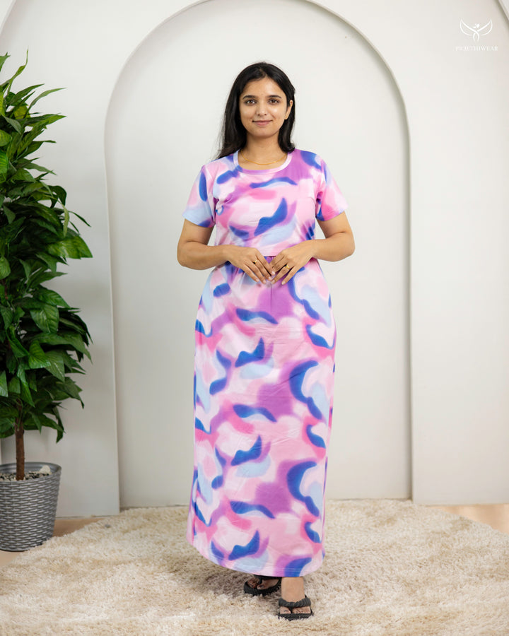 Sheela1  SoftCotton Full Length Maternity Loungewear