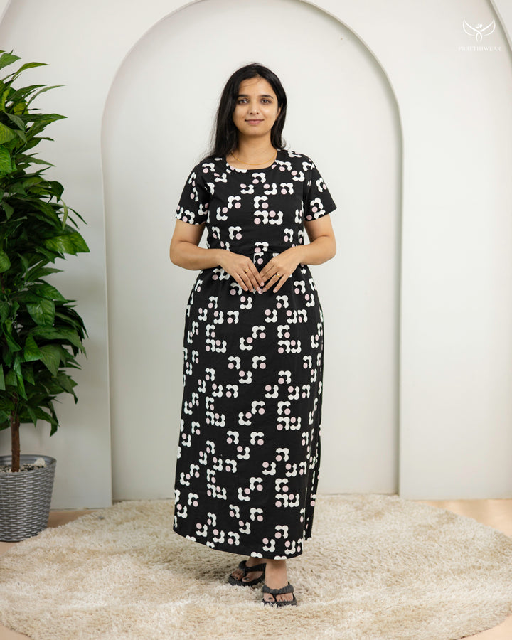 Nasreen  Cotton Full Length Maternity Loungewear