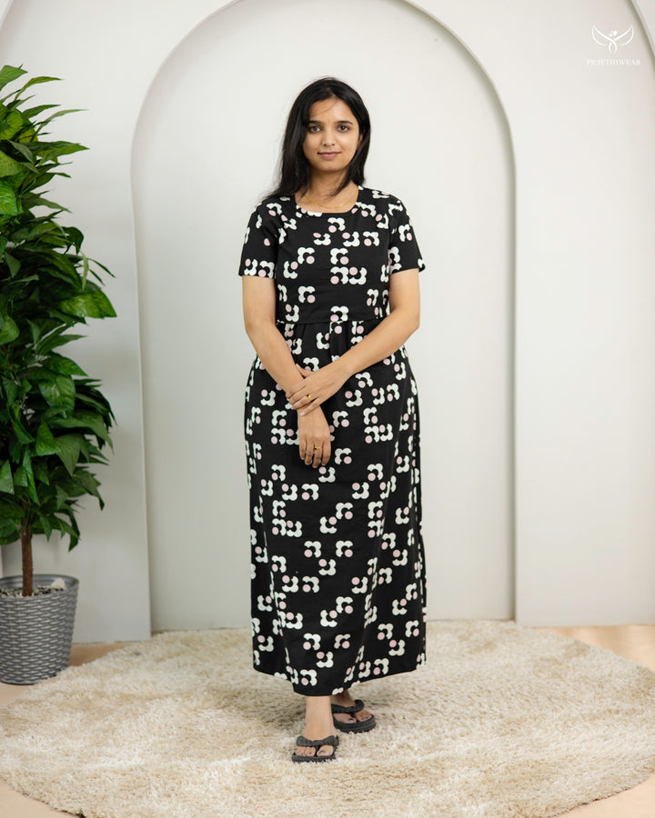 Nasreen  Cotton Full Length Maternity Loungewear