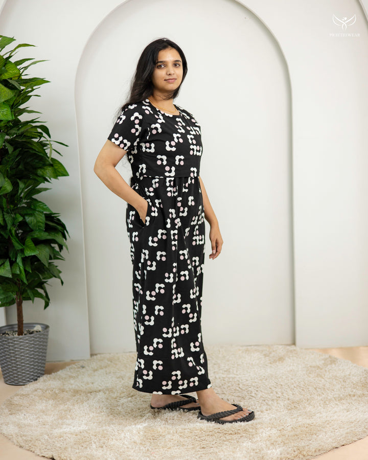 Nasreen  Cotton Full Length Maternity Loungewear