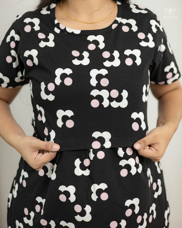 Nasreen  Cotton Full Length Maternity Loungewear