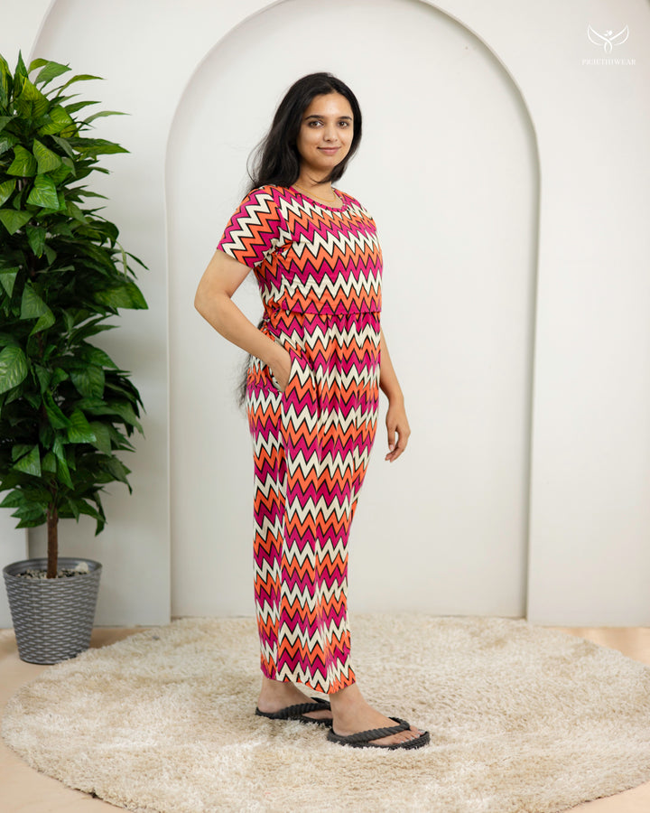Udaya1  SoftCotton Full Length Maternity Loungewear
