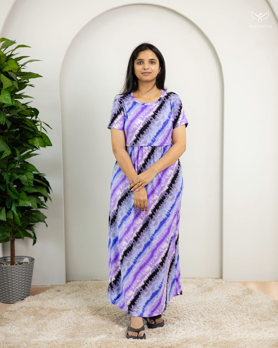 Sakthi  SoftCotton Full Length Maternity Loungewear