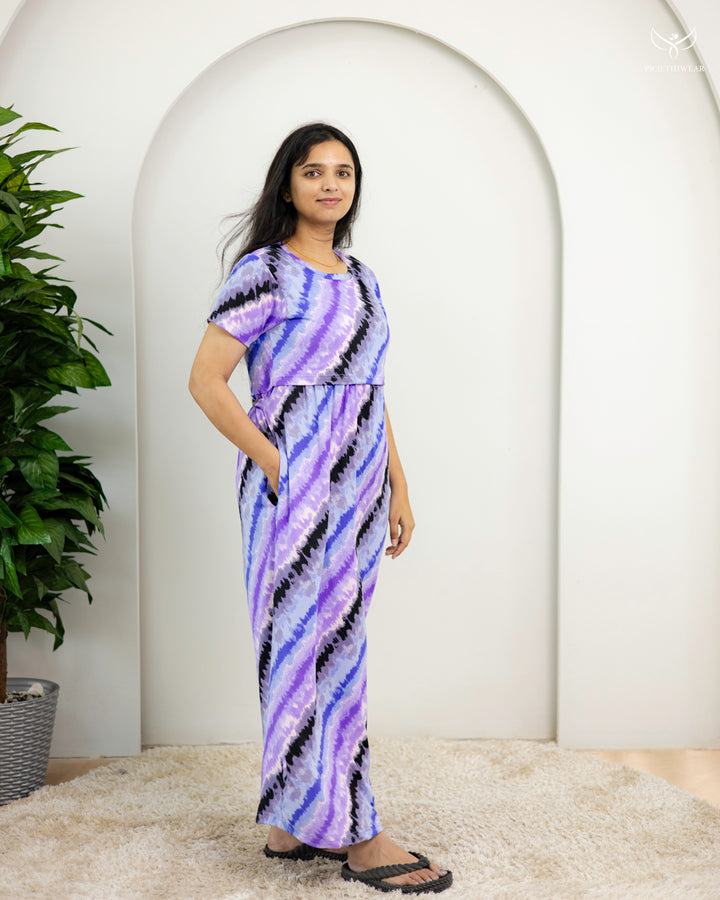 Sakthi  SoftCotton Full Length Maternity Loungewear