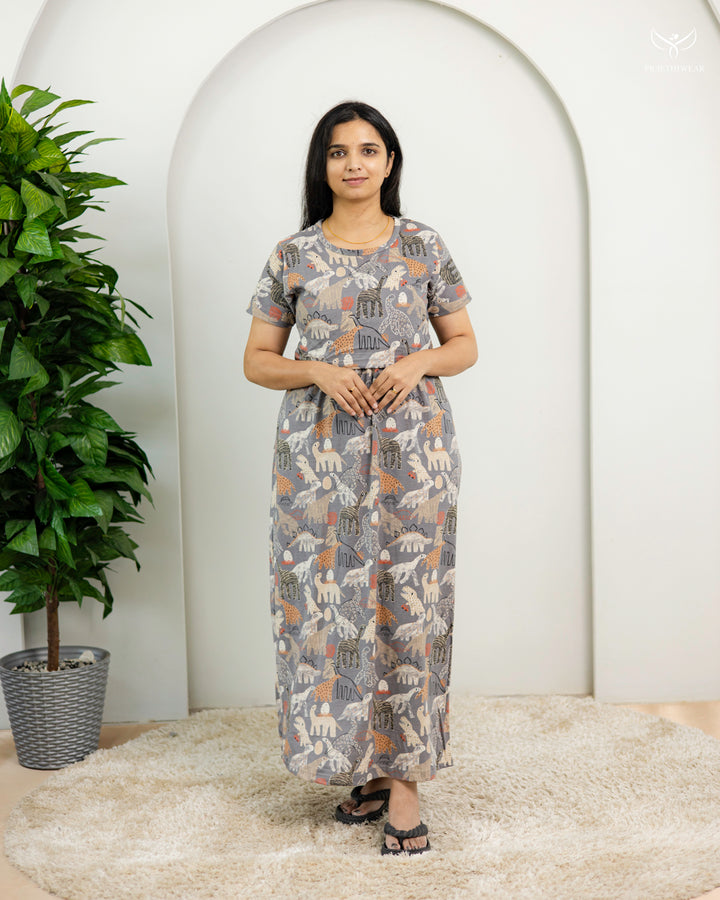 Isabella1  SoftCotton Full Length Maternity Loungewear