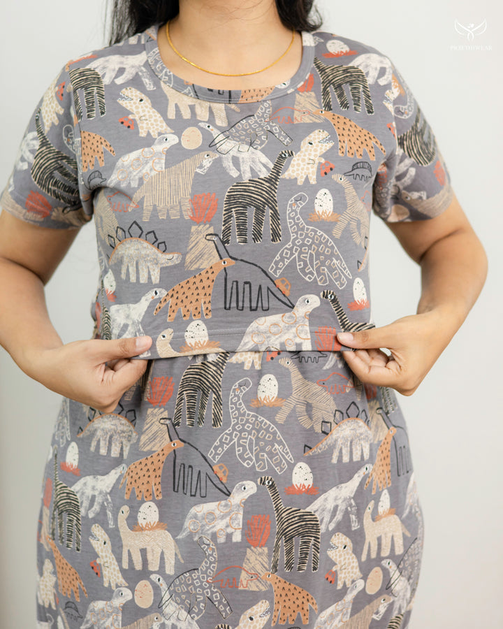 Isabella1  SoftCotton Full Length Maternity Loungewear