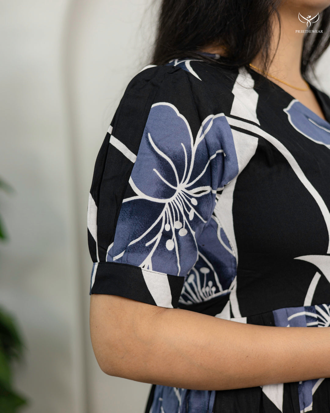 Jothika Maternity Dress with center Zip