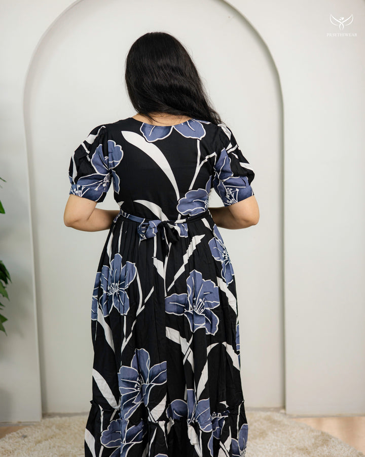 Jothika Maternity Dress with center Zip