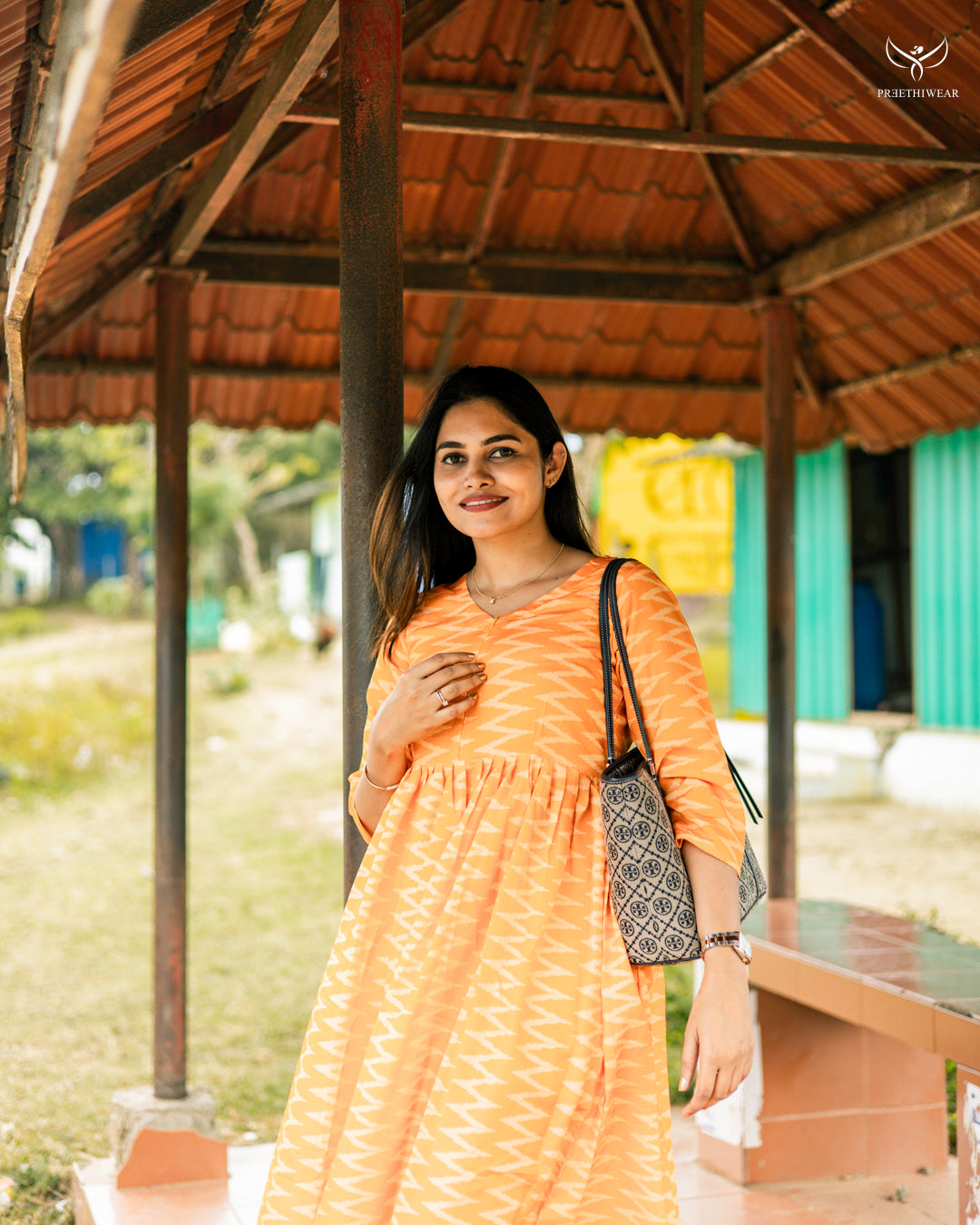 Rahini2  Maternity Dress with center Zip