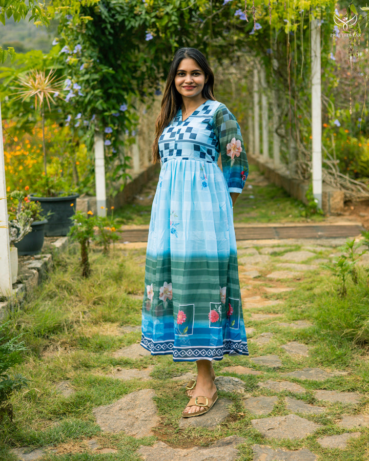 Yasika Maternity Dress with center Zip